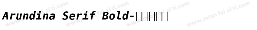 Arundina Serif Bold字体转换